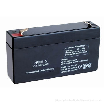 6v 1.2ah Self-discharge Valve Regulated Lead Acid Battery Sealed For Medical Instruments &amp; Meters